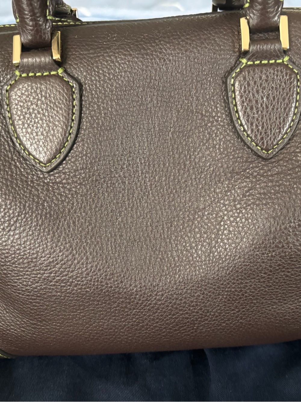 Aspinal of London Hudson Midi in Chocolate Milled Pebble - Picture 4 of 16